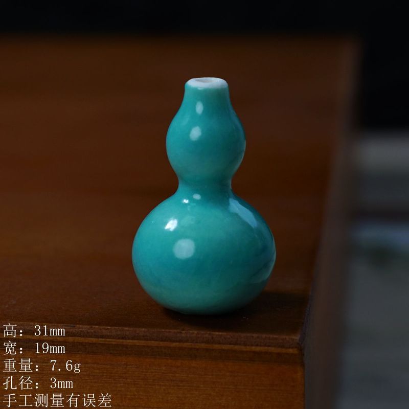 景德镇高温陶瓷多彩寓意小葫芦饰品配件创意手工diy配饰厂家直销|undefined