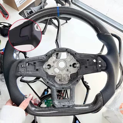 Carbon fiber perforated sports-style Steering wheel - without-a-pick-hole