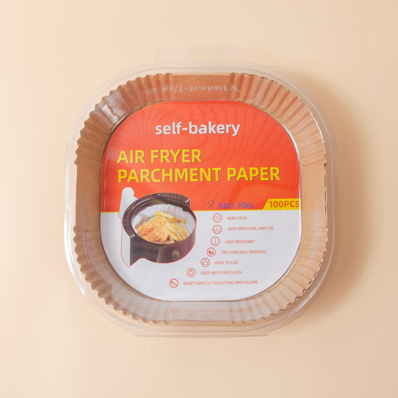 Freidora de aire Placa de papel almohadilla de papel a prueba de aceite papel absorbente de aceite horno de hornear barbacoa papel de aceite de silicona Freidora de aire papel especial