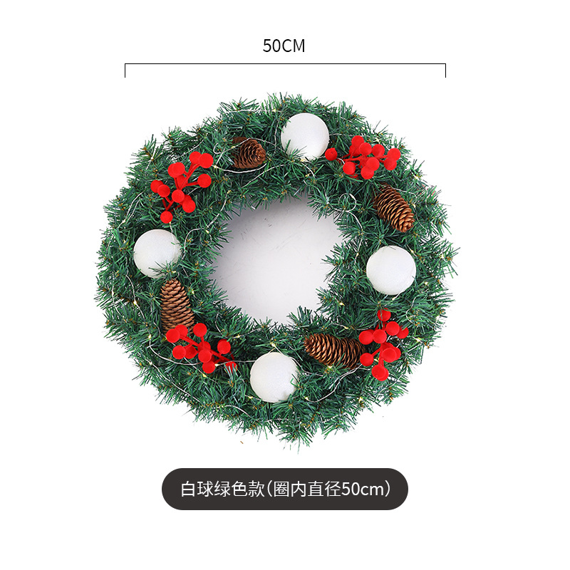 Amazon popular guirnalda de Navidad ratán 40/50/60cm decoración de Navidad Garland decoración escena diseño