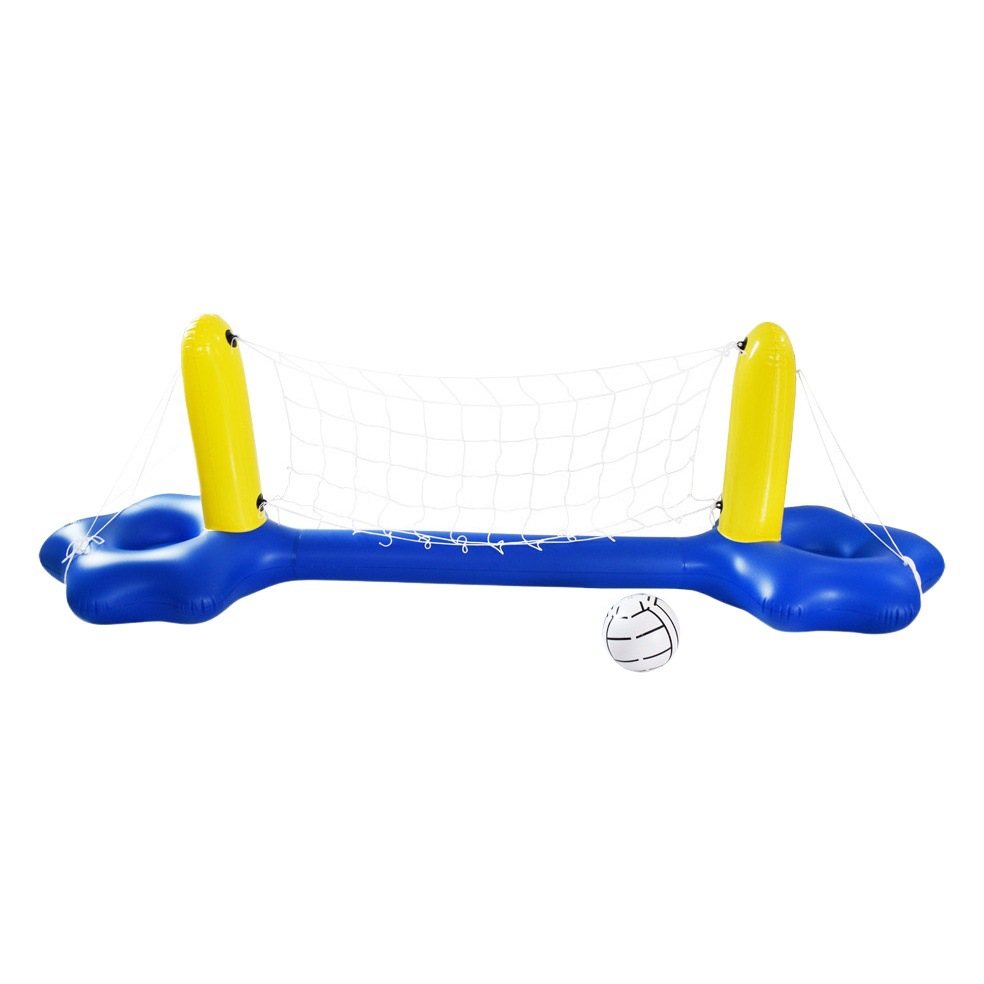 Fabricantes de pvc inflables rack de voleibol adultos niños rack de voleibol acuático rack de baloncesto juguetes de agua