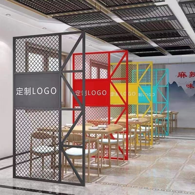 グリッド展示棚鉄芸グリッド仕切りひし形グリッド片鉄線網幼児画報作品折り畳み展示棚|undefined
