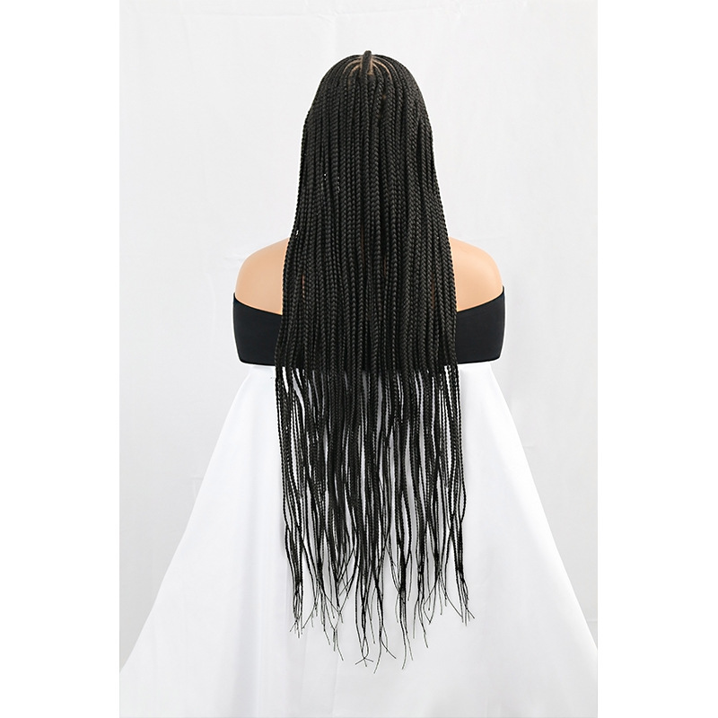 13 × 7 フルレースフロント独占コーンロウ編組ウィッグ女性のための編組ウィッグベビーヘア|undefined