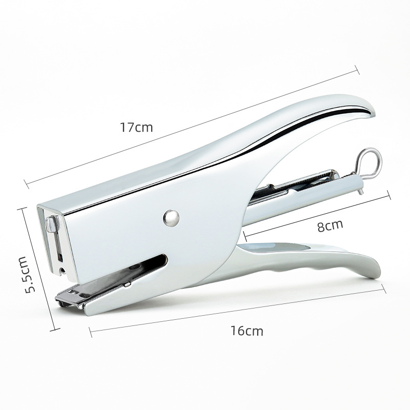 Gran grapadora de ahorro de mano de flores de embalaje de copia grapadora estudiante de oficina puncher