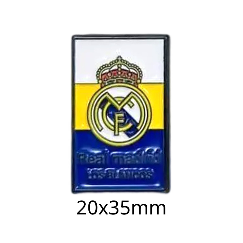 Insignias metálicas transfronterizas, pegatinas para teléfonos móviles, broches, Copa Mundial, Liga de Campeones, club de fútbol, insignias del Real Madrid, insignias del Liverpool al por mayor
