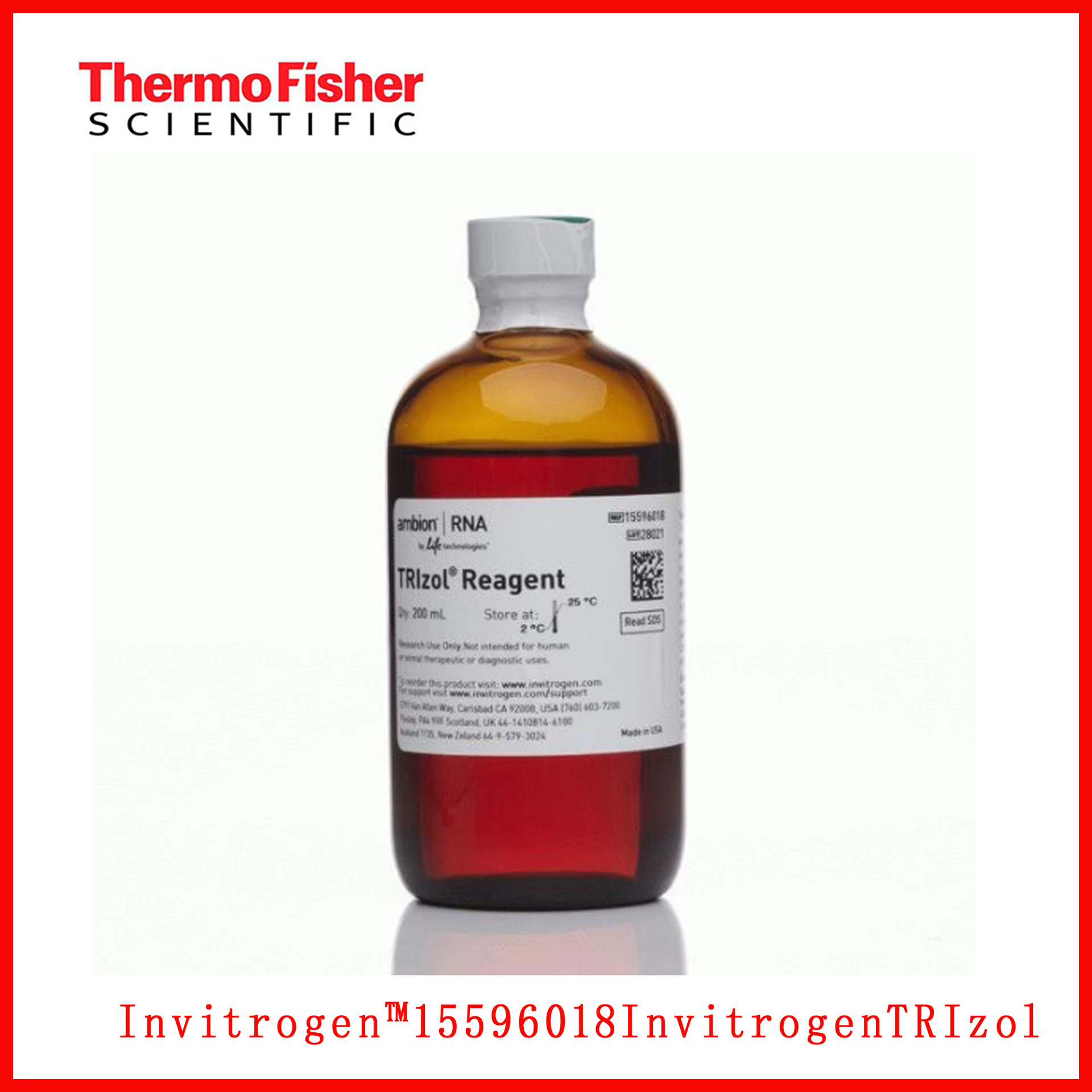 赛默飞Invitrogen?15596-018Invitrogen?TRIzol? Reagent200mL