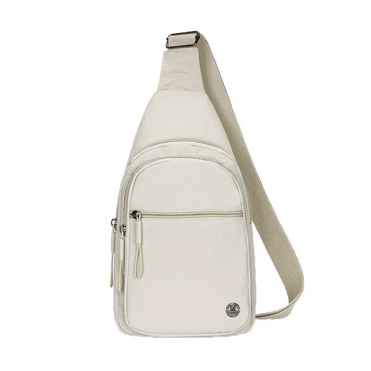 Versatile Nylon Chest Bag Shoulder Bag Crossbody Backpack with Adjustable Strap in Multiple Colors