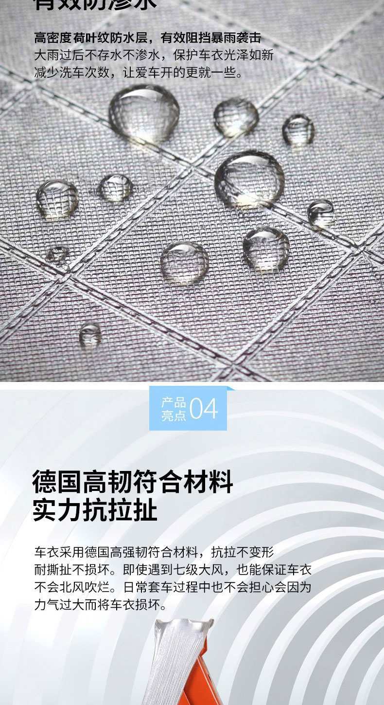 Applicable to Weimar EX5 Car Cover Electric Car Cover Sunscreen Rainproof Heat Insulation Oxford Four Seasons Universal Car Cover
