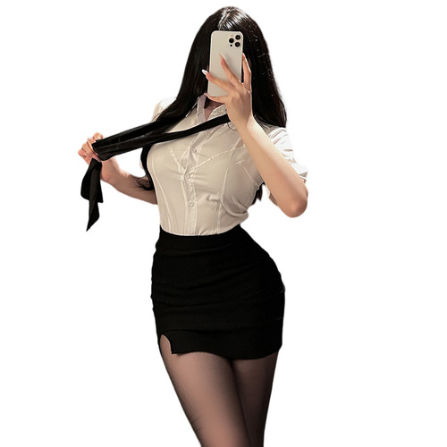 Xianyi nightclub technician sexy hip skirt secretary work uniform anchor shirt professional suit clothes women 527