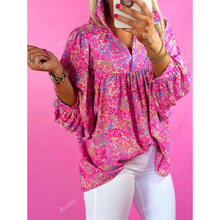J 37392 Floral print loose shirt ����ӡ�����ɳ����羳��
