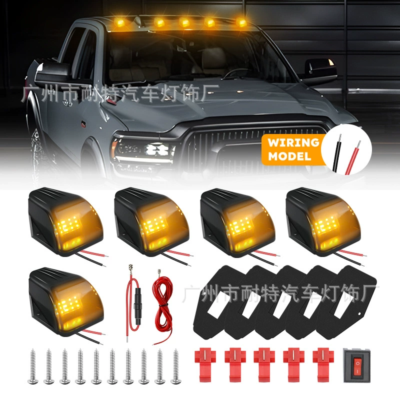 Применимый пикап крысиный свет Cab Marker Roof 12LED Light F150 Dodge RAM автомобиль
