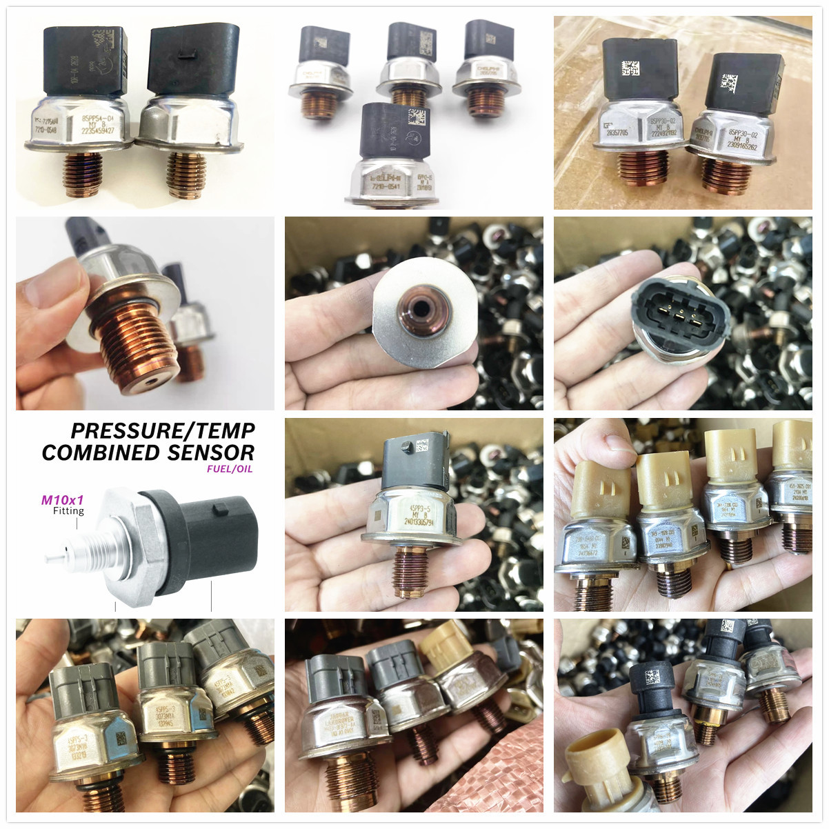 Varios tipos de sensor de presión de combustible del motor del automóvil sensor de presión de carril 110R - 010096