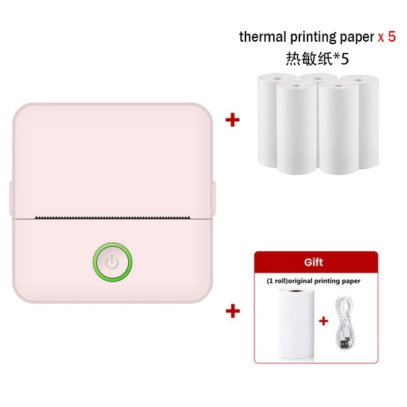 X6 핑크 [인쇄지 1롤 + 감열지 5롤 제공]