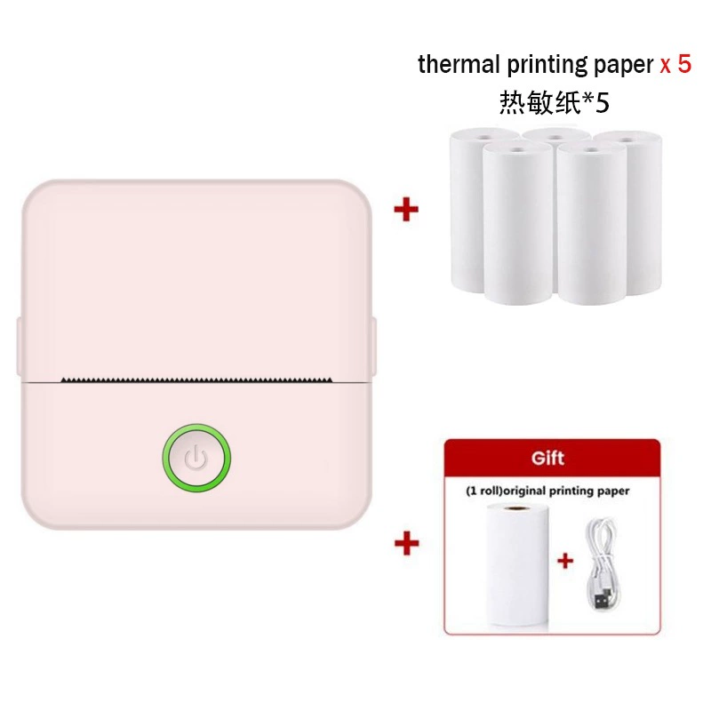 Handheld Wireless Printer X6, Bluetooth Mobile Photo Printer, Compact Portable 135×60×155mm