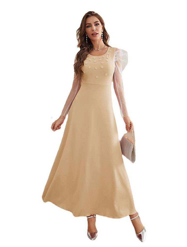 Dámské oblečení nové produkty přeshraniční narozeninové párty síťované šaty_voghion.com