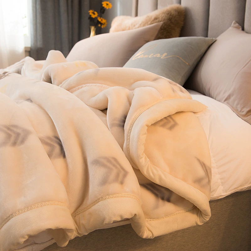 Зимний утолщенный офисный сон Rascher одеяло студенческое общежитие одеяло имитация фланелевого высокого ощущения ковра