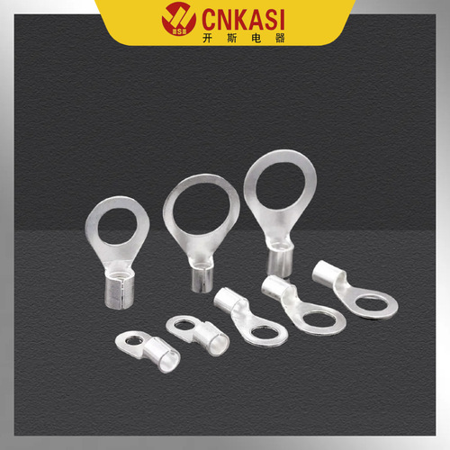 OT brass silver-plated round cold-pressed terminal 0.5-16 square terminal lug copper nose lug bare terminal