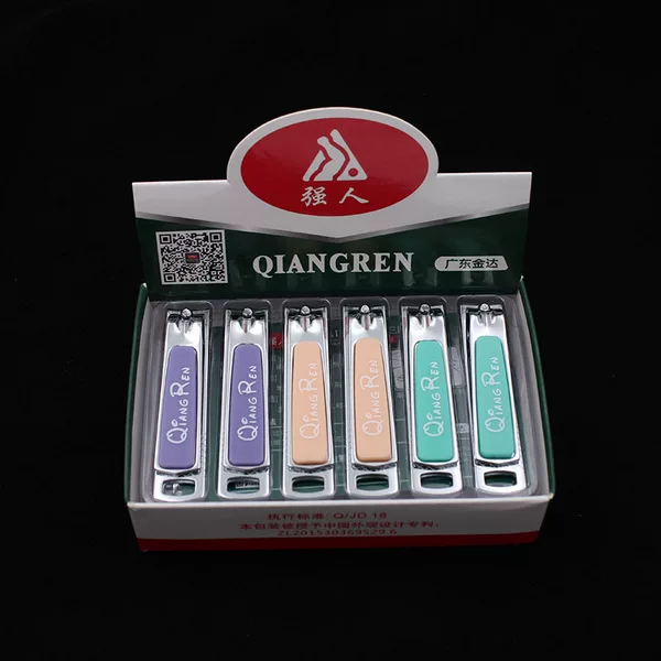 Factory Direct supply strong nail clippers QR6613 stainless steel nail clippers flat nail clippers pedicure scissors hand nail clippers