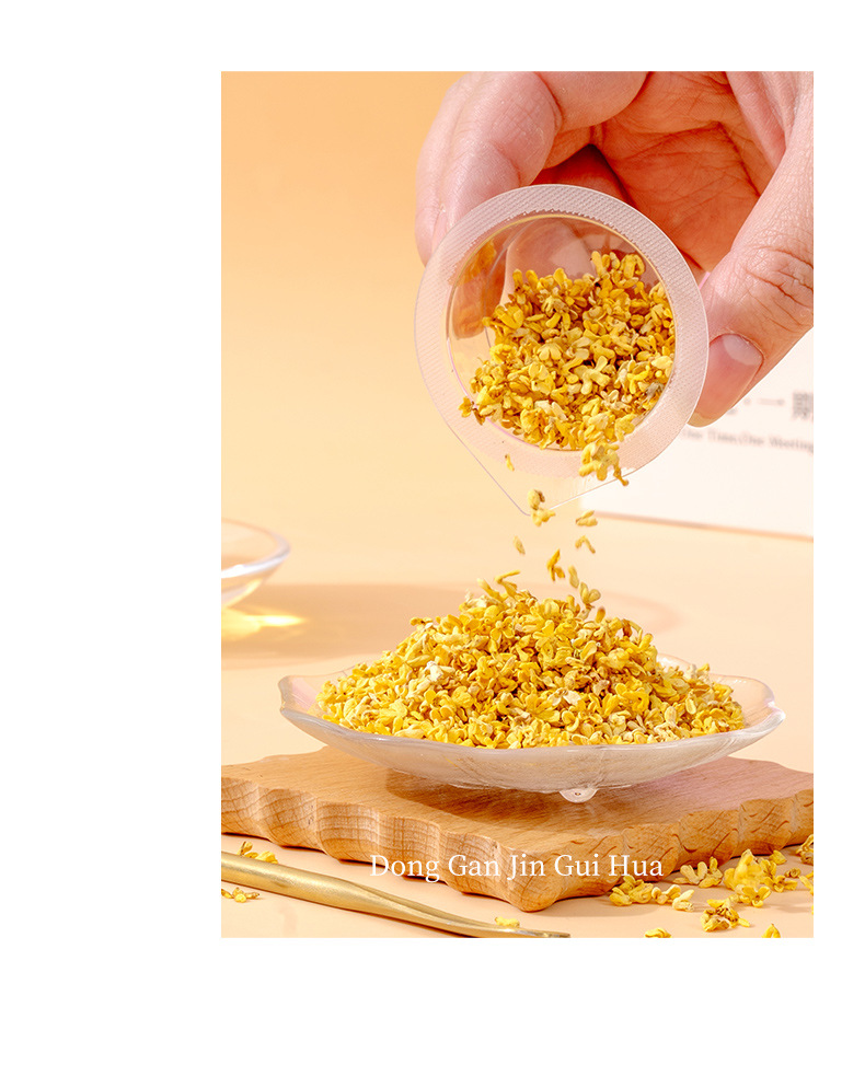 Freeze-Dried Golden Osmanthus Tea Gui Hua Hua Cha Loose Flower Tea 5g Jar specifications