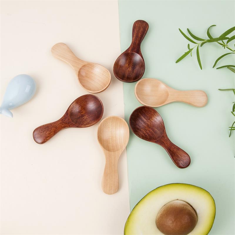 Süßer Holzlöffel Für Milchpulver Und Eiscreme Kleiner Löffel_voghion.com