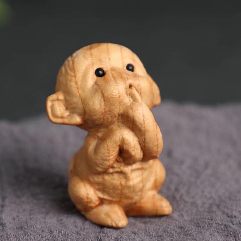 桃木十二生肖置物実木彫刻彫刻置物セット|undefined