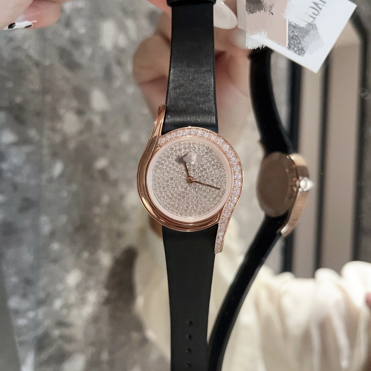 Gaudí European Luxury Full Diamond Belt Quartz Women's Watch High-End Temperament Waterproof Stainless Steel Watch Women's Wholesale