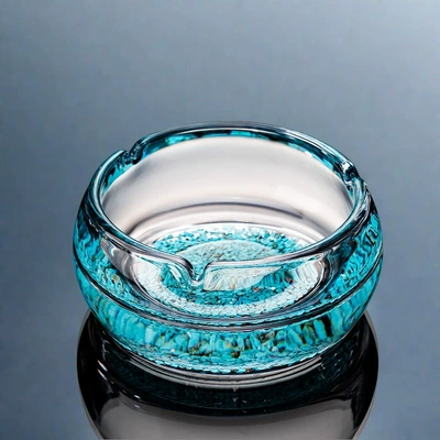 Ashtray Home Living Room Office | Car ashtray - thick-large-size-turquoise-ashtray