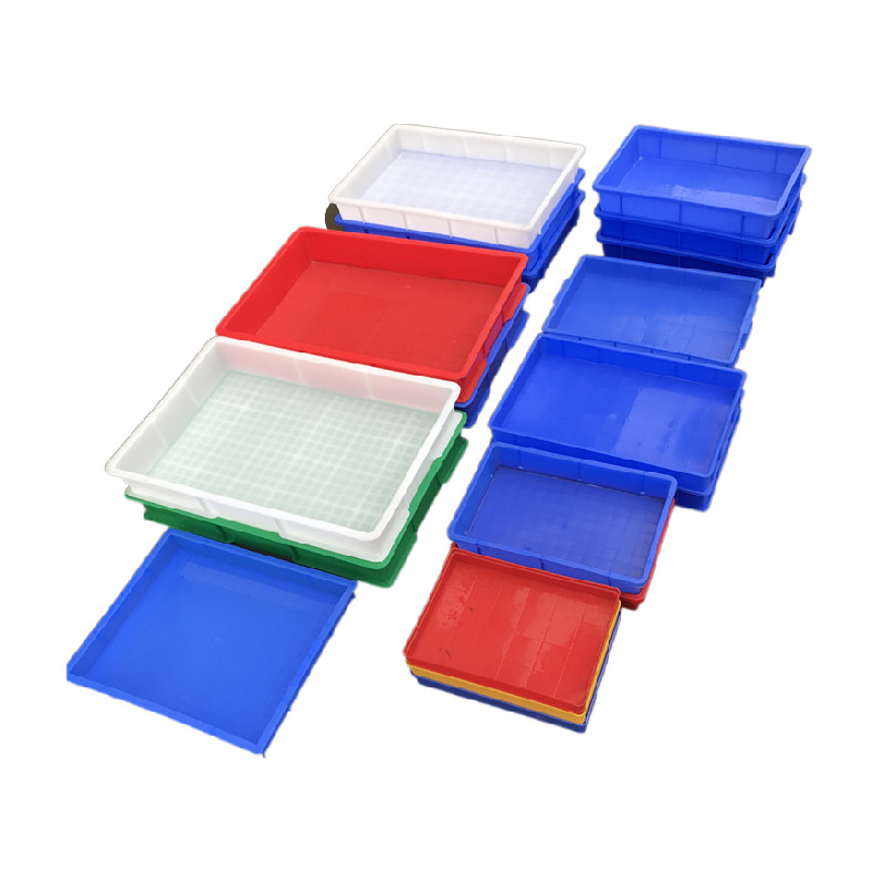 厂家现货6号胶盆 3号塑料方盘 5号物料托盘 仓库货架托盘 浅胶盆