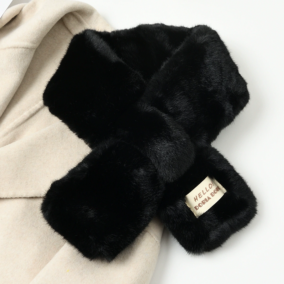 Winter universal keep warm windproof scarf, simple and elegant design, with neck protection