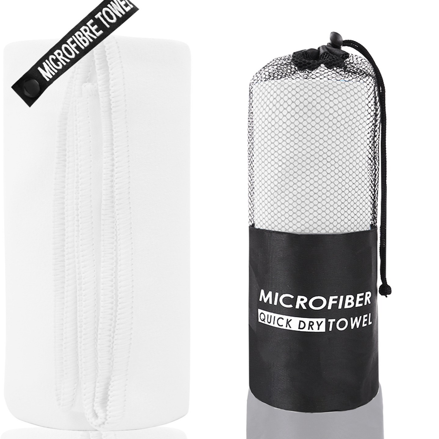 Toalla deportiva de secado rápido de terciopelo de doble cara de Amazon Yoga transfronterizo Toalla de baño de secado rápido de natación deportiva de microfibra