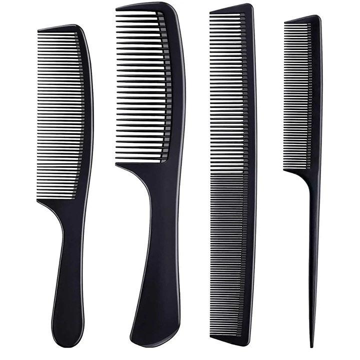 Peine Profesional de Peluquería de Plástico ABS Resistente al Calor para Barbería