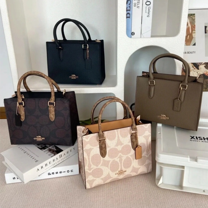 Coach C's New Maggie Classic Presbyopic Shoulder Crossbody Women's Bag Large Capacity Shopping Bag Tote Handbag