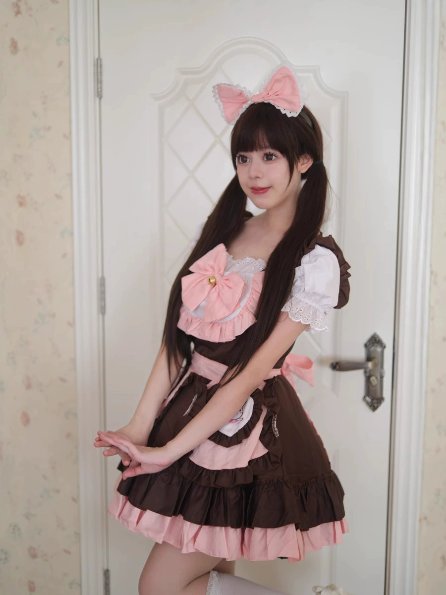 Новый bunny мягкое Мэнг няня платье милое двухмерной девушке лолита няня платье косплей