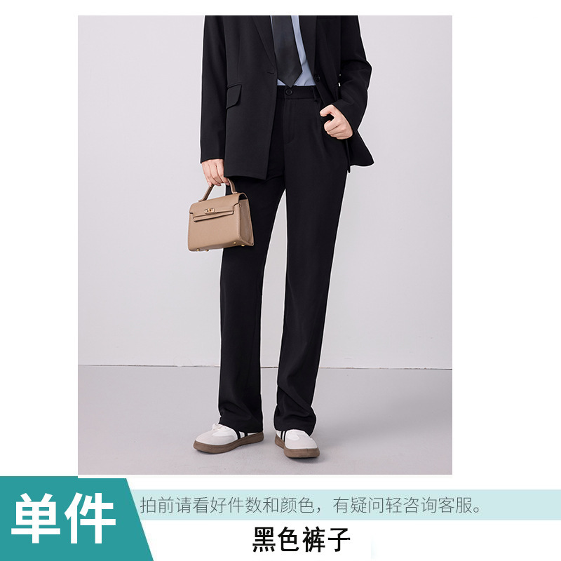 灰色西装套装女2025新款春秋气质高级感职业装正装工作服西服外套|undefined
