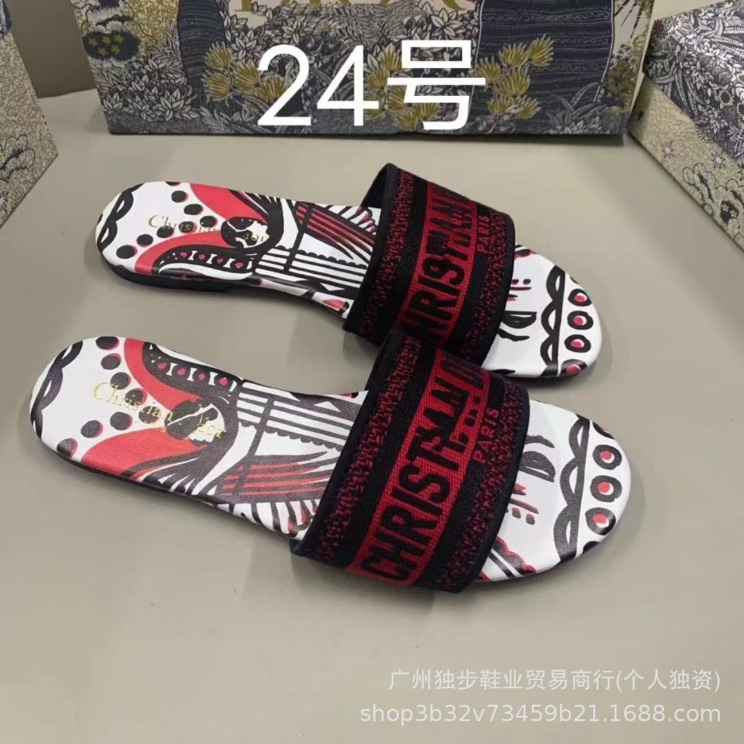Zapatillas de piso plano de moda versátiles en forma de una forma D clásica transfronteriza adecuada para extranjeros no molestes nacionales image 30