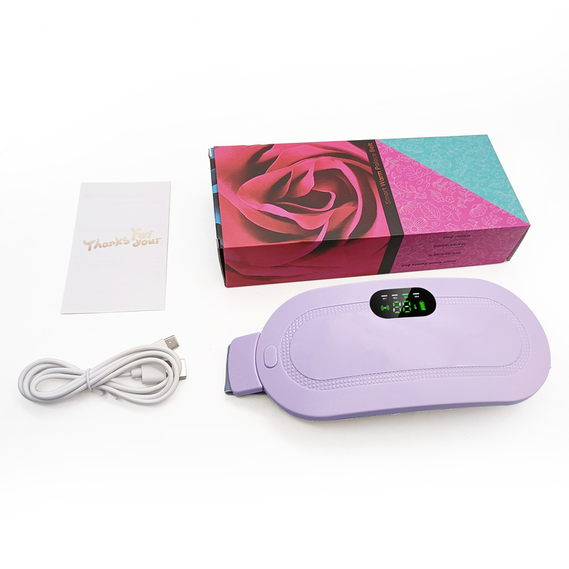 Cinturón de calefacción eléctrico personalizable para aliviar el dolor menstrual en mujeres, dispositivo de calentamiento para el útero, terapia de calor vibrante para los cólicos menstruales.