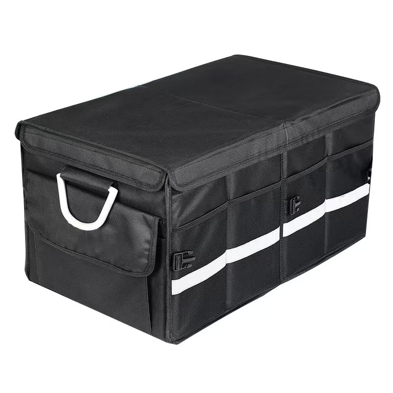 Bolsa de almacenamiento de tronco de tela Oxford multifuncional coche asiento trasero bolsa colgante coche plegable colección de artículos diversos