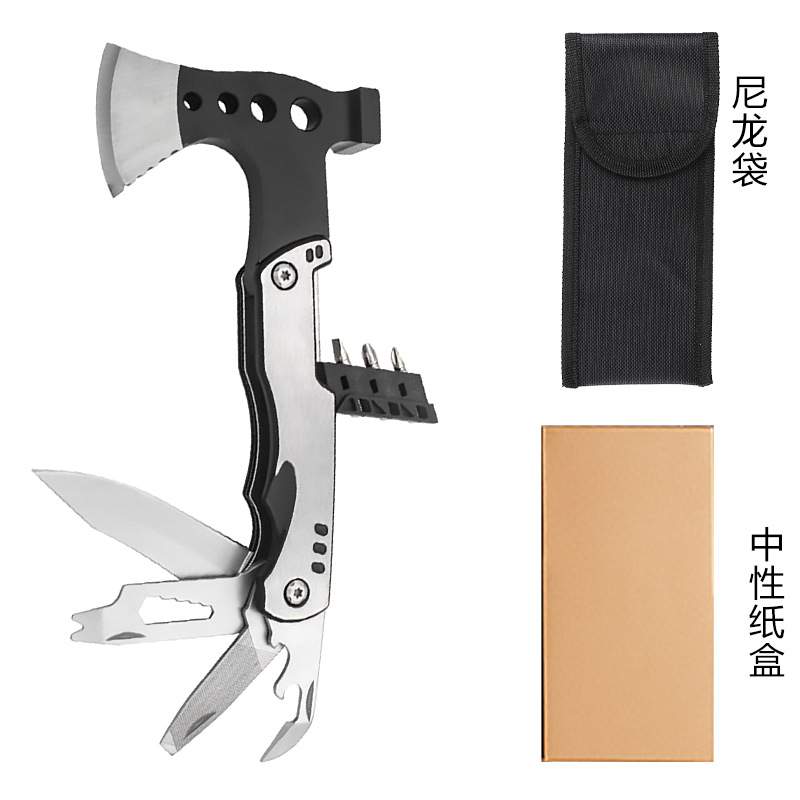 티타늄 실버 손잡이 [나일론 가방 + 종이 상자]