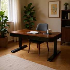 捷昌Coffee实木电动升降茶几家用智能自动升降桌客厅多功能茶桌