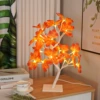 24 maple-leaf white-base tree light, USB with switch