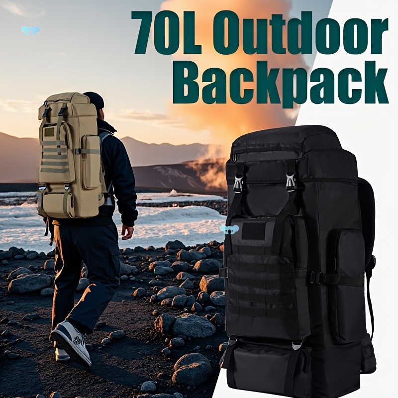 18.49gal Waterproof Hiking Backpack Lightweight Anti Stain
