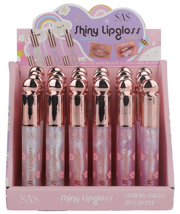 (Caja de presentación) SAS spot transfronterizo estilo explosivo Amazon blaser esmalte de labios nacarado lápiz labial hidratante 24 cajas image 7