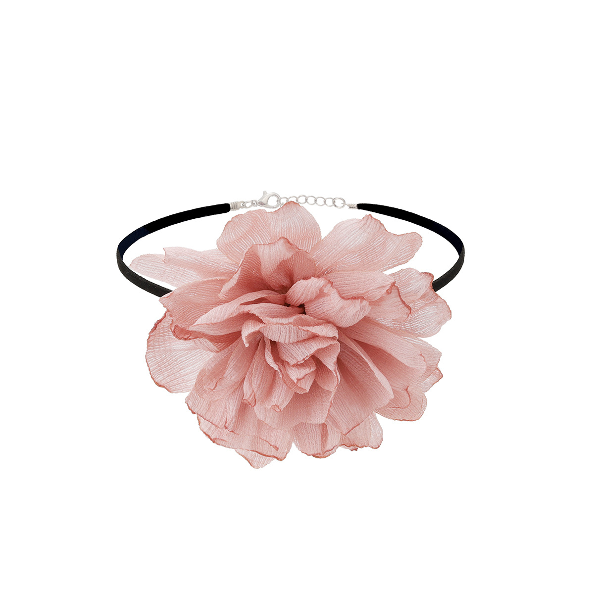 12g Weight Choker Classification Korean Velvet Chain Material 1 Piece Quantity Daily Occasion Elegant Flower Korean Velvet Choker Wholesale