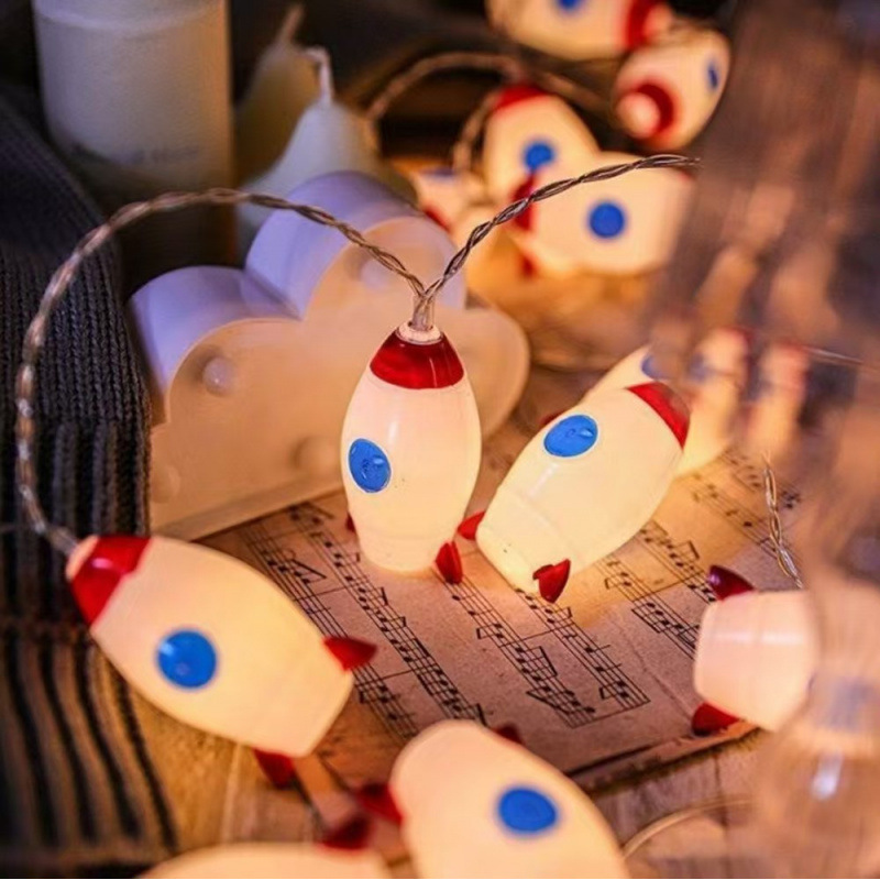 LED Star & Cloud String Lights – Battery/USB/Plug-in Hanging Decor For Bedroom, Camping, Parties (IP43, 10/20/40 LEDs, 2700K Warm White)_voghion.com