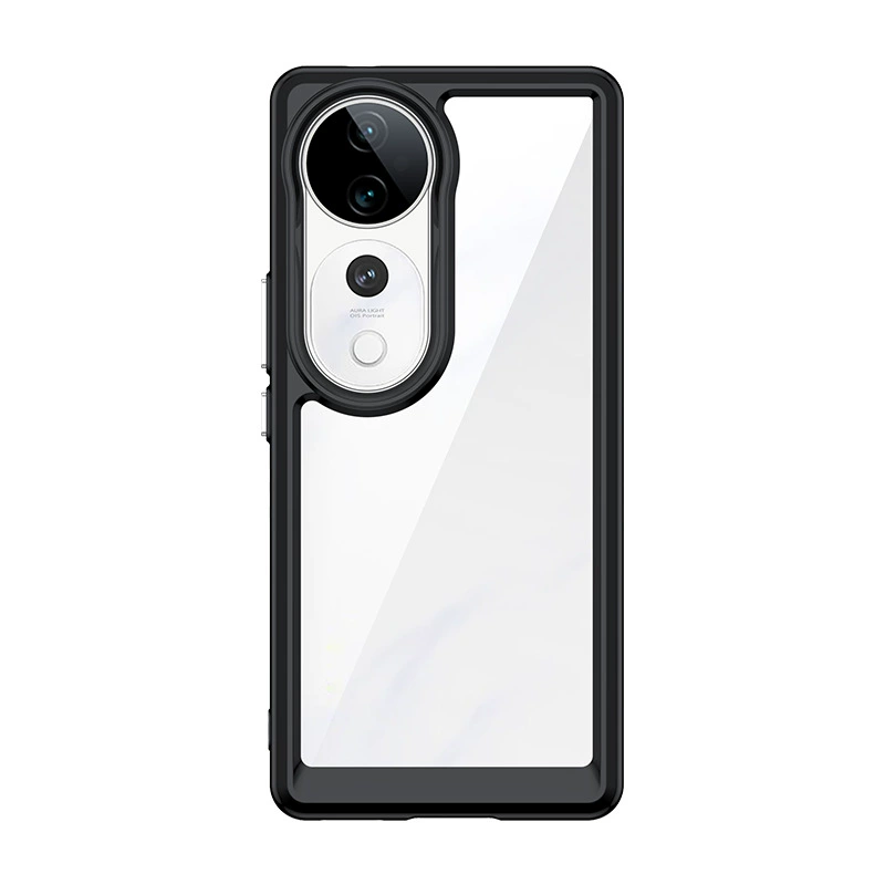 Vivo, совместимый прозрачный чехол для телефона, акриловый защитный кейс, 5G, защита от падений
