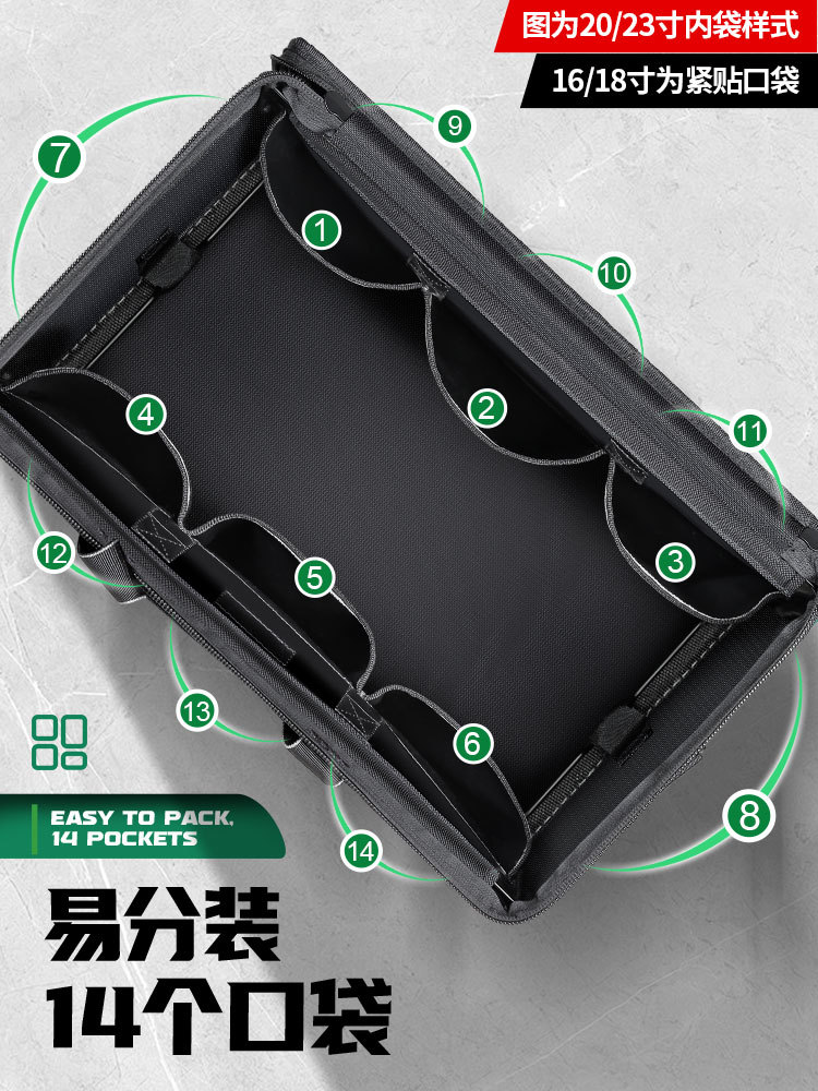 Kit de herramientas especial para electricistas de Changshengke, lona resistente al desgaste gruesa y multifuncional bolsa de herramientas de almacenamiento de hardware