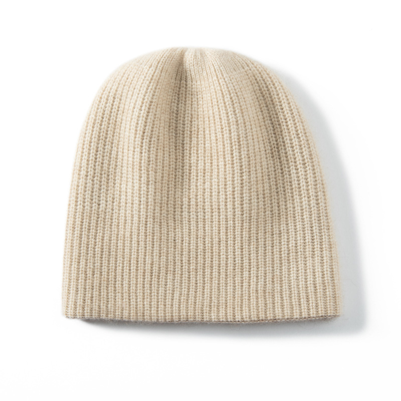 Knitted keep warm woolen demi-season cashmere knitted hat