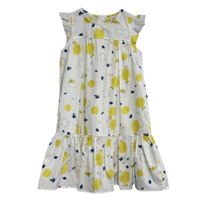 Vestido floral para niñas, novedad de verano 2024, vestido playero, estilo vacacional infantil, moderno, para niñas grandes
