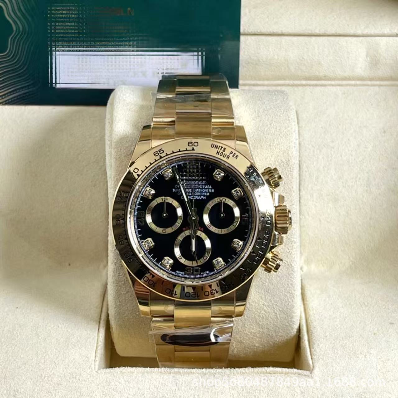 Laojia Cosmic Chronograph Ditona fábrica de relojes limpios Panda Diyu Wenle con el mismo reloj mecánico de acero para hombres