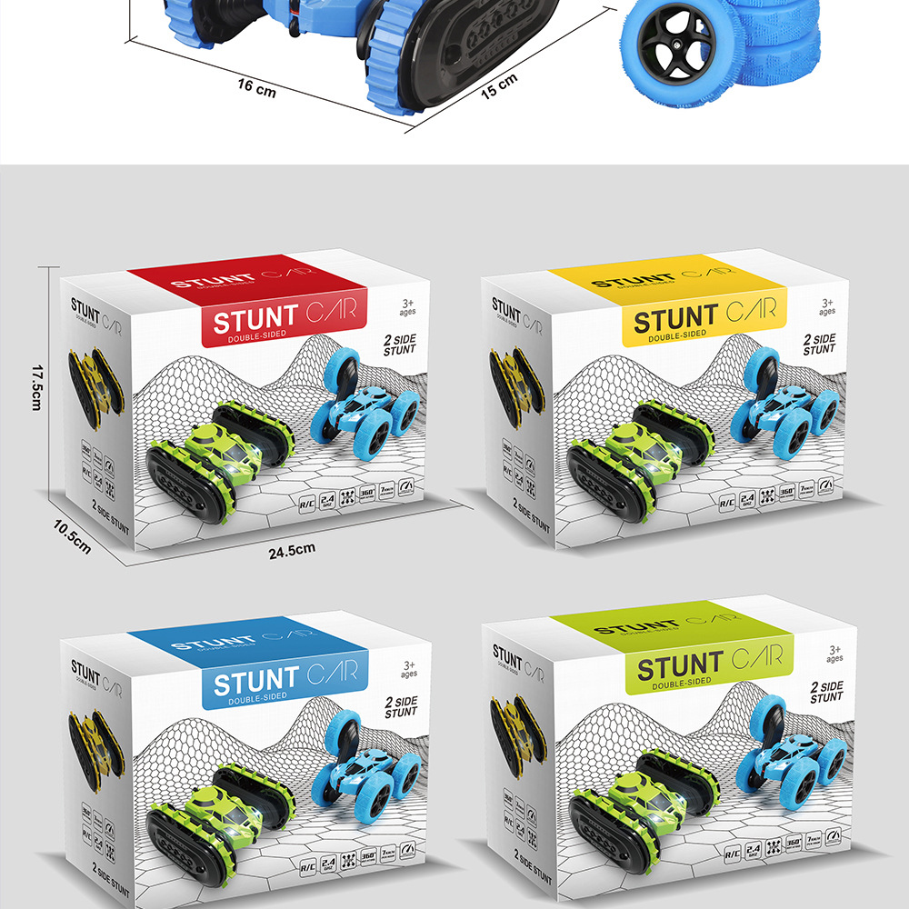 跨境爆款无线遥控2合1双面履带特技车电动玩具漂移翻斗车男孩赛车详情24